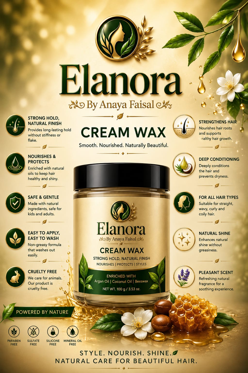 Elanora Premium Cream Wax 200 ml – Smooth & Silky Hair Removal Care