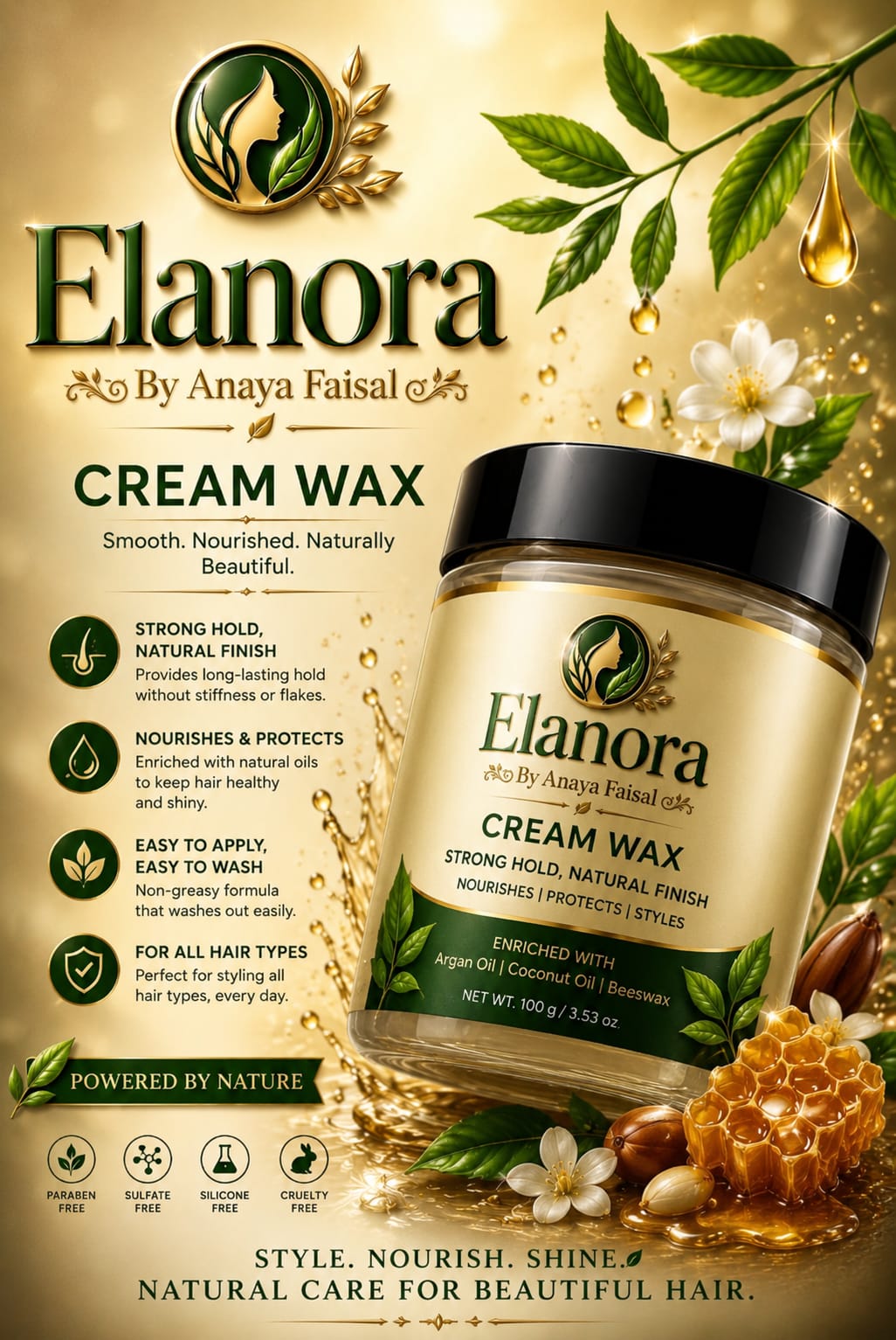 Elanora Premium Cream Wax 200 ml – Smooth & Silky Hair Removal Care